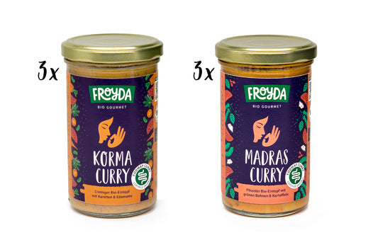 Bio Kombibox Eintöpfe: Madras, Korma
