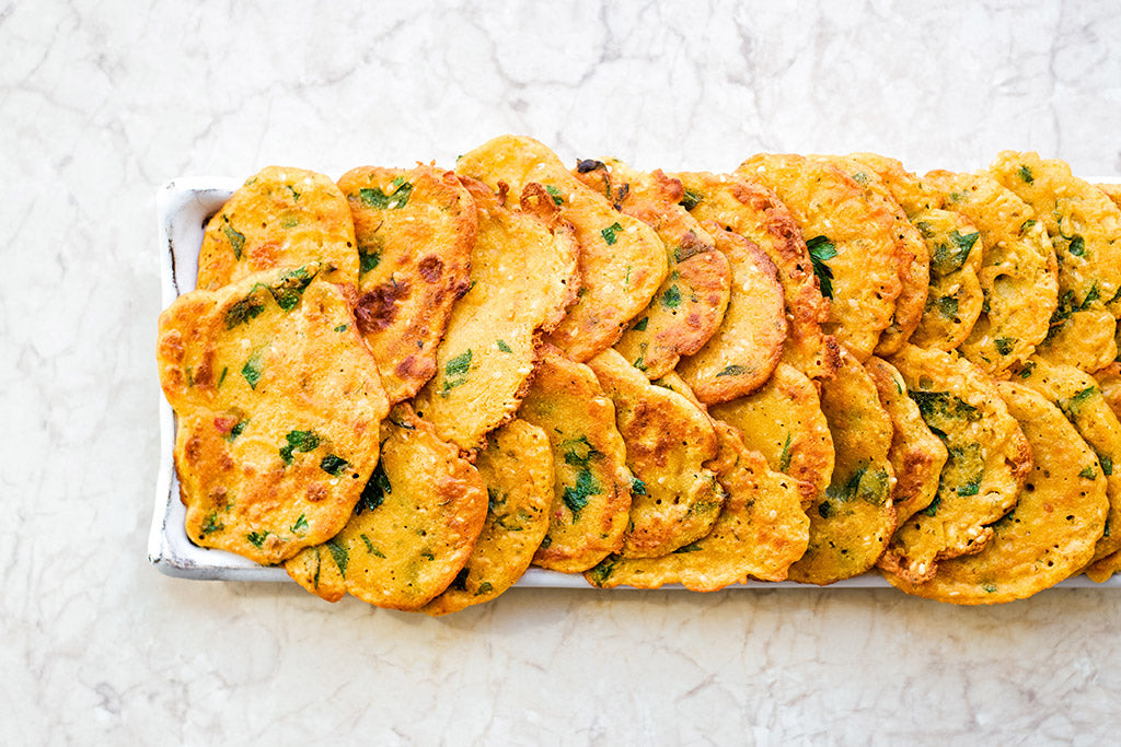Herzhafte indische Buchweizen-Pfannkuchen