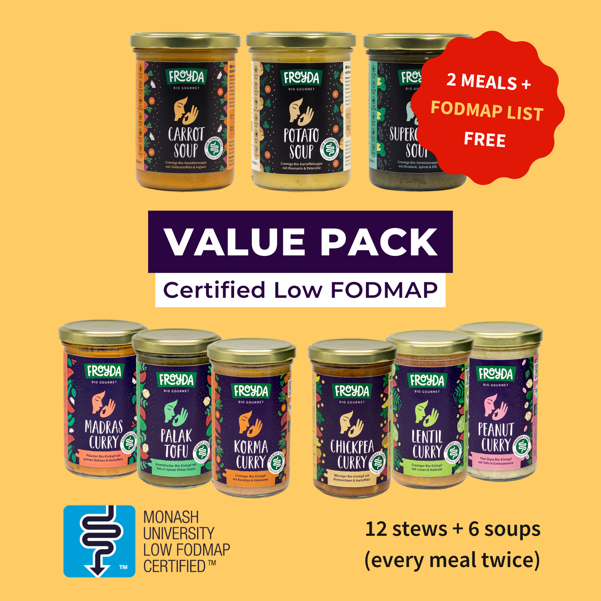 Froyda Value Pack Certified Low FODMAP