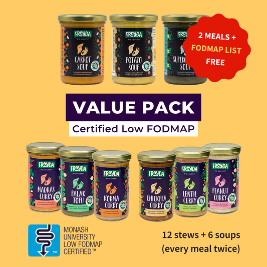 Certified low FODMAP meals by Froyda